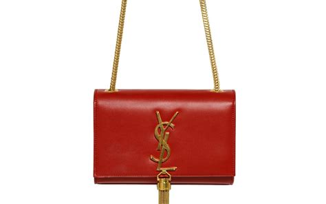 small red ysl bag|red ysl bag with tassel.